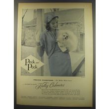 1956 Peck and Peck Fashion Ad - Proved Champions Wilber White Swan