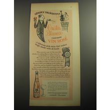 1956 Cresta Blanca California Vin Rose Wine Ad - Simply Delightful
