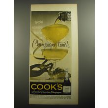 1956 Cook's Imperial Champagne Ad - Special occasions deserve