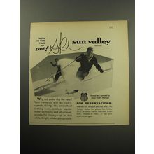 1957 Union Pacific Railroad Ad - Ski Sun Valley Idaho
