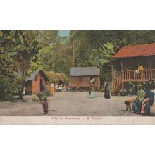 Sae Tome Thome Villa De Guadalupa African Antique Old Postcard