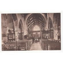 Church Interior Whalley Postcard Lancashire R I Constantine