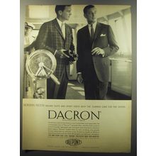 1960 Du Pont Dacron Ad - Norman Hilton tailors suits and sport coats
