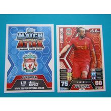 150. Jose Enrique - Liverpool - Match Attax 2013/14 Football Card EF1