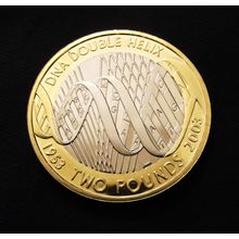 2003 £2 DNA Brilliant Uncirculated from mint set LIMITED AVAILABILITY