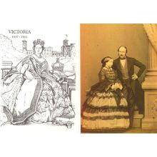 Queen Victoria & Prince Albert RPC Postcard & MORE