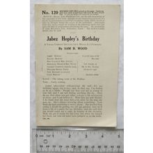 Vintage: Jabez Hopley's Birthday, A Vocal Comedy Sketch for 6 males & 4 females