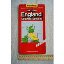 1993/94 Euro Map Northern England Southern Scotland Town Plans Edinburgh Glasgow