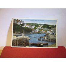 EAST-WEST FERRY, LOOE, CORNWALL used vintage postcard by E T W Dennis 1960 pm =