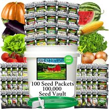 100 Seed Packets, 50 Varieties: Ultimate Seed Vault for Home Food Security & Abu