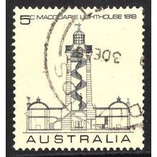 AUSTRALIA 1968: 150th ANNIVERSARY MACQUARIE LIGHTHOUSE - 5c USED (G4)