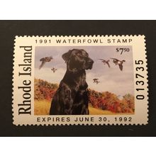 ICOLLECTZONE US Rhode Island 1991 #3 Duck Stamp VF NH