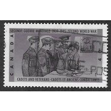 CAN 1991 40c '50TH ANN OF WORLD WAR II ( 3RD SERIES)' FINE USED (EBID71-202)