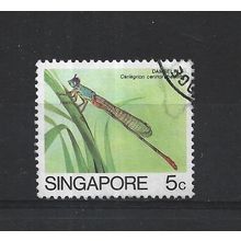 Singapore.SG491 5c Damselfly.Fine Used.Jul25