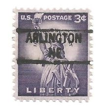 PRECANCEL -T&T ARLINGTON, NEB 841 ON 3c LIBERTY