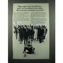 1966 Metropolitan Life Insurance Ad - More People Have Said Yes to Us