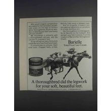 1980 Barielle Total Foot Care Cream Ad - Thoroughbred