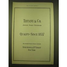 1924 Tiffany & Co. Ad - Jewelry Pearls Silverware Quality - Since 1837