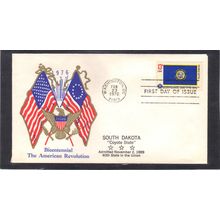FDC Boerger Cachets 1672 13c South Dakota (Cachet-U/A) CV00727