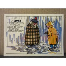 SUMMER RAINING. WHA'S LIKE US ? SCOTTISH HUMOUR Scotland .unused postcard =