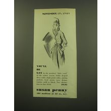 1949 Susan Penny Dress Advertisement - You'll be Gay