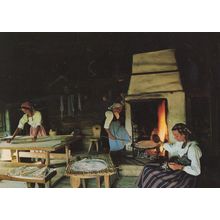 Skansen Stockholm Sweden Crafts Fashion Postcard