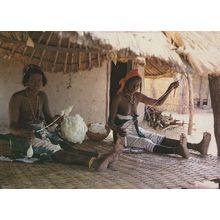 African Cotton Tea Sellers Crafts Traders Postcard