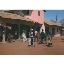 Kuntaur African Street Bicycle Bike Fashion Traders Africa Postcard