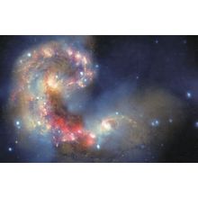 Antennae Galaxy Galaxies Andromeda Milky Way Collision Postcard