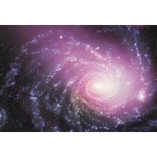 Galactic Space Collision Galaxy Disaster NCC1232 Astronomy Postcard