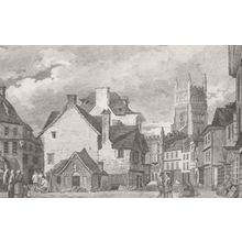 Cirencester The Shambles Victorian Gloucester Painting Postcard