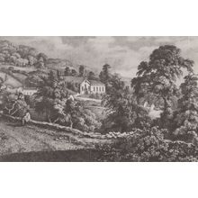 The Slade Slad Church Gloucester Victorian Painting Postcard