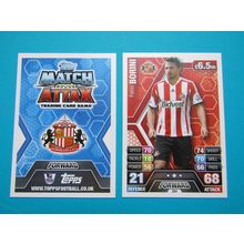 284. Fabio Borini - Sunderland - Match Attax 2013/14 Football Card EF1