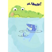 Hi Uncle! - Birthday Greeting Card - 1966C