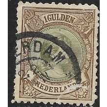 1893 NVPH 46 - used (o) - thin spot/short perfs.