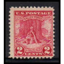 645 2c Valley Forge Barely Clears MNH O0954