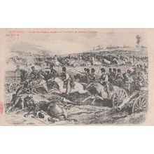 Waterloo Albert Sugg Charge De Dragons Anglais Colonel Chandon Antique Postcard