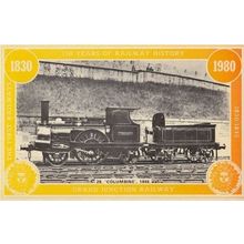 Grand Junction Railway Victorian Columbine Locomotive Train Postcard