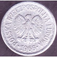 1966 Poland 1 Zloty Coin