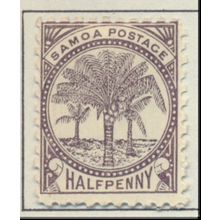 Western Samoa Stamp Scott #9, Mint Hinged, Perf 11