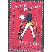 France 1993 Michel 2940X O Cote (2008) 1.10 € Le facteur et son vélo Cachet rond