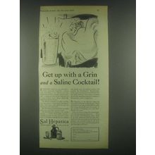 1931 Sal Hepatica Ad - Get Up With a Grin