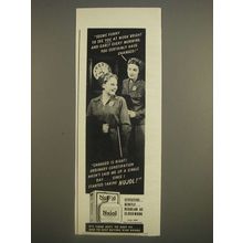 1944 Nujol Laxative Ad - Seems funny to see you at work bright and early
