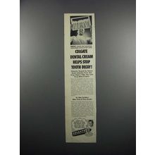 1950 Colgate Ribbon Dental Cream Ad - Stop Decay