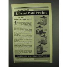 1950 Hercules Powder Ad - Bullseye, Hivel, 2400, Unique