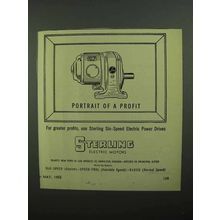 1950 Sterling Electric Motors Ad - Portrait of a Profit