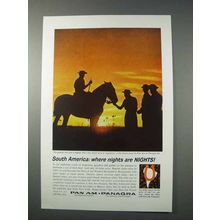 1963 Pan Am Panagra Airline Ad - South America Gaucho
