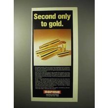 1976 Norma Components Ad - Second Only to Gold