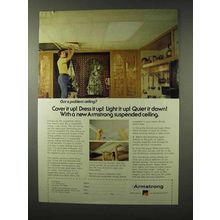 1977 Armstrong Suspended Ceilings Ad - Quiet it Down