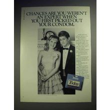 1988 Today Condom Ad - Chances Are You Weren't Expert